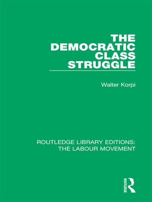 cover image of The Democratic Class Struggle